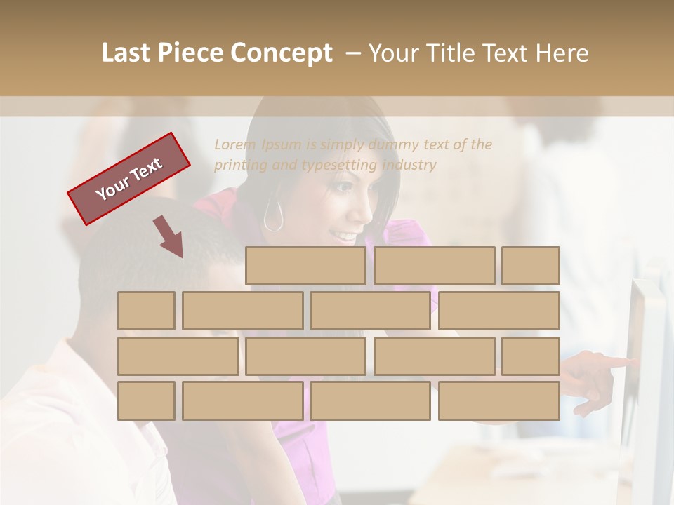 African Businesswoman Internship PowerPoint Template