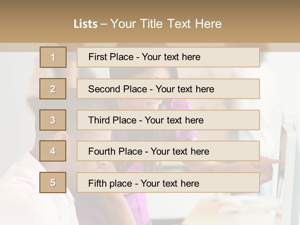 African Businesswoman Internship PowerPoint Template