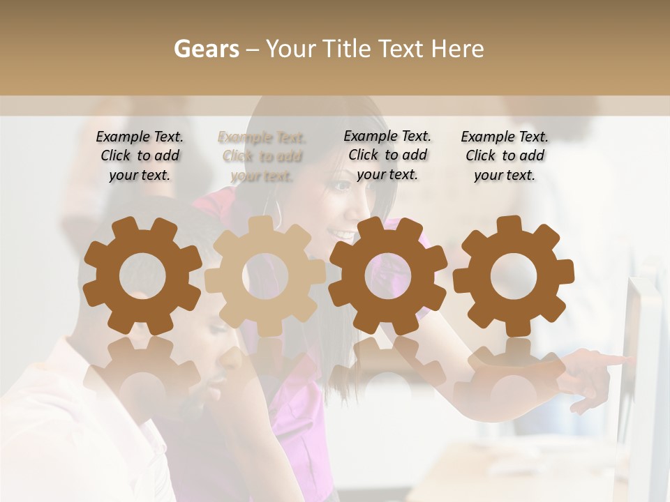 African Businesswoman Internship PowerPoint Template