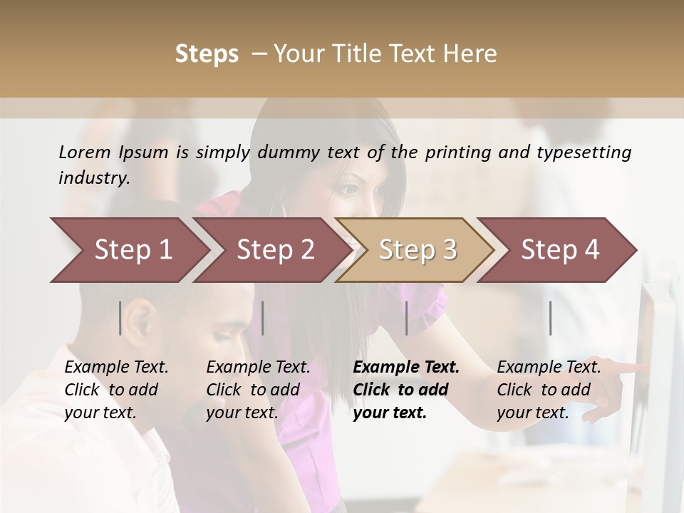 African Businesswoman Internship PowerPoint Template