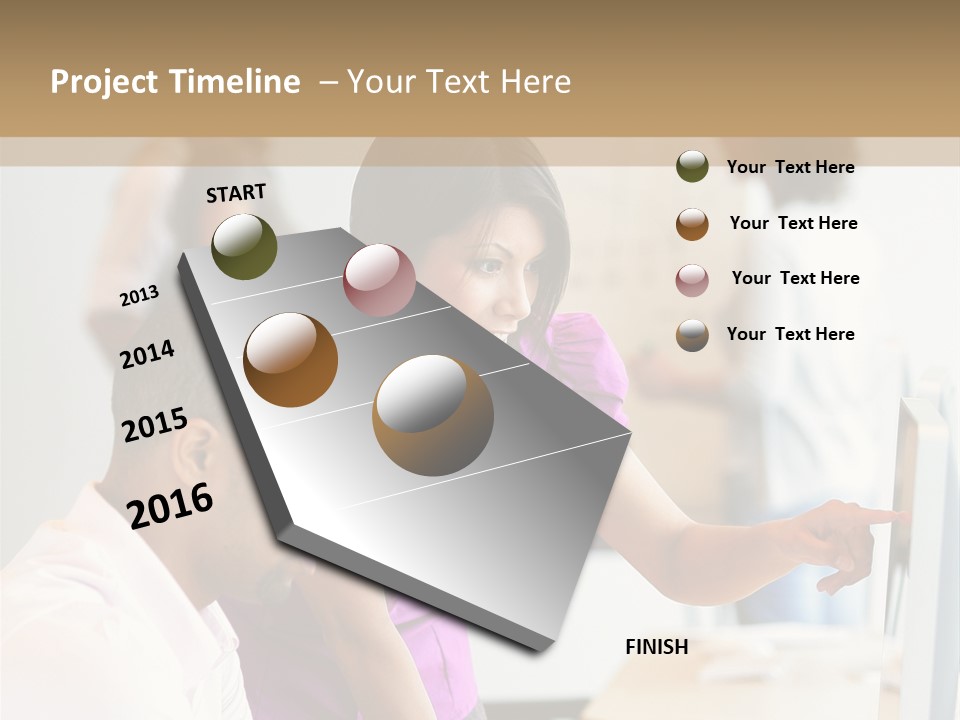 African Businesswoman Internship PowerPoint Template