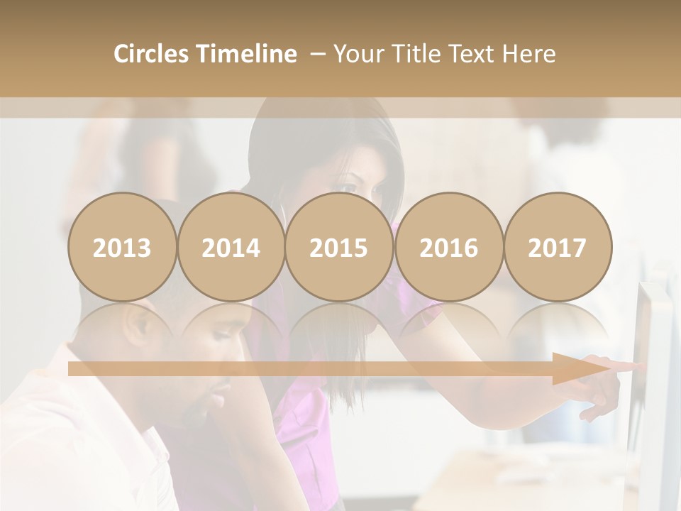 African Businesswoman Internship PowerPoint Template