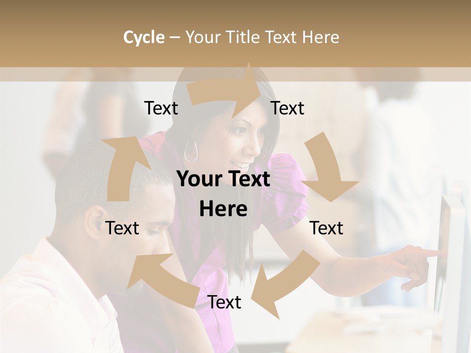 African Businesswoman Internship PowerPoint Template