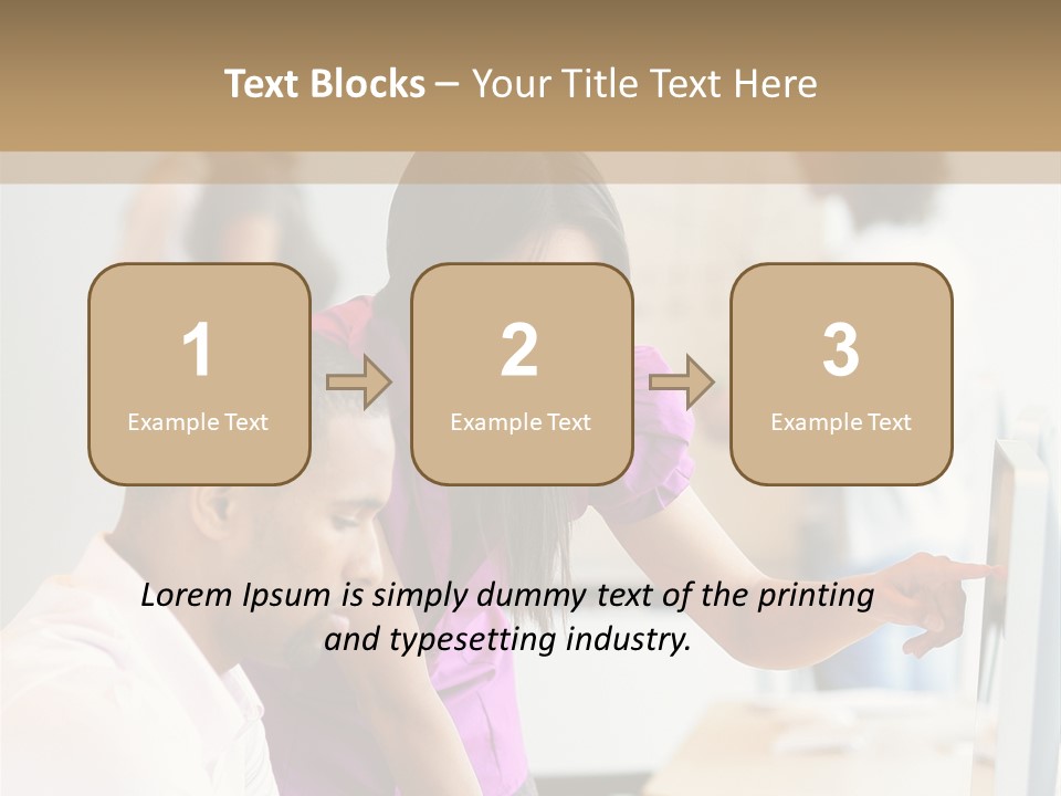 African Businesswoman Internship PowerPoint Template