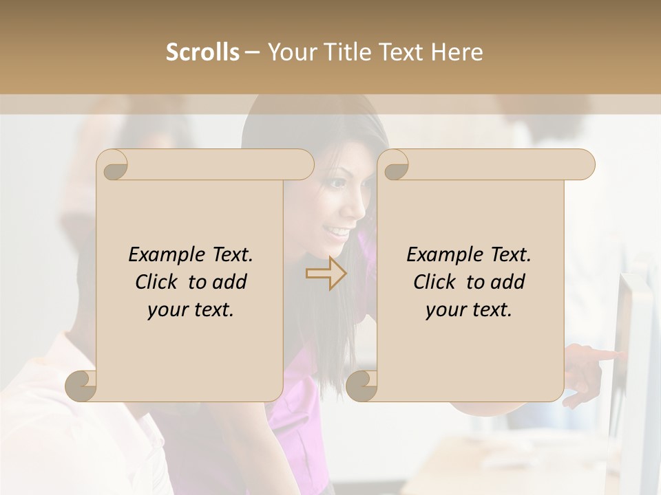 African Businesswoman Internship PowerPoint Template