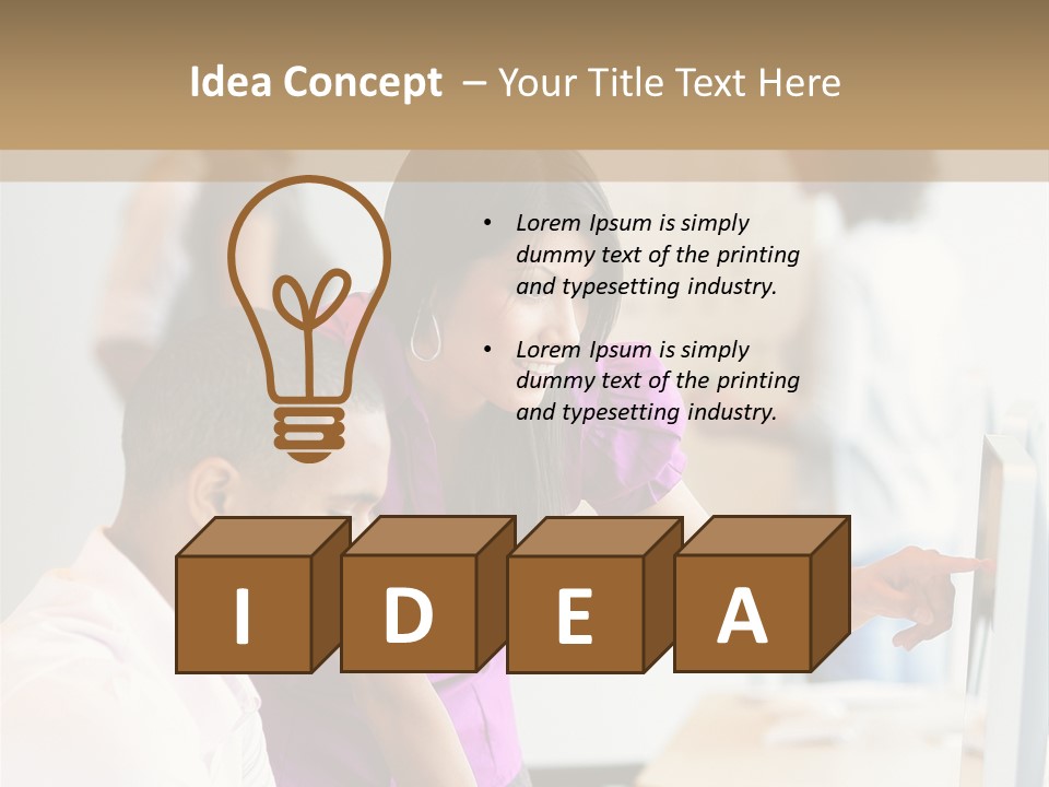 African Businesswoman Internship PowerPoint Template