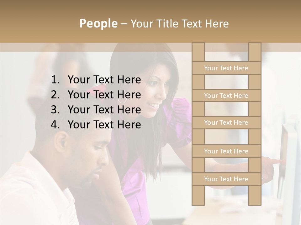 African Businesswoman Internship PowerPoint Template