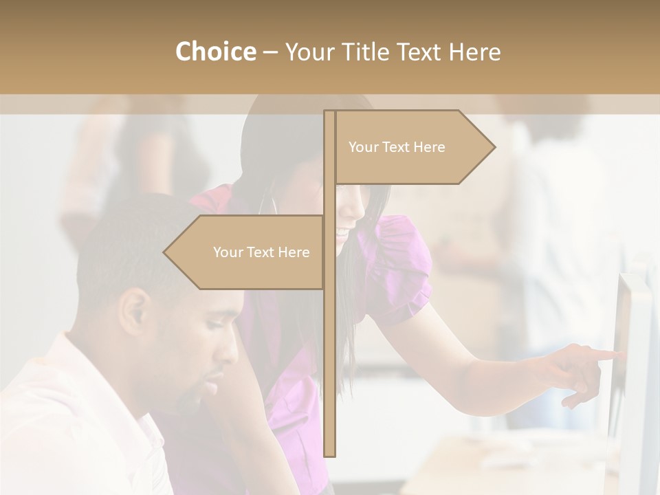 African Businesswoman Internship PowerPoint Template