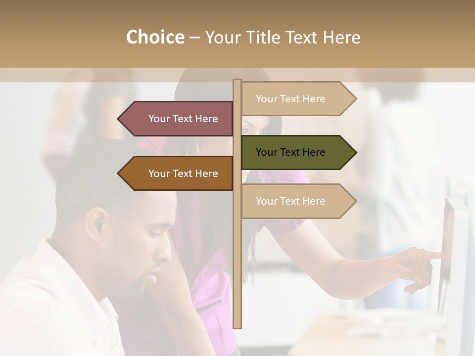 African Businesswoman Internship PowerPoint Template