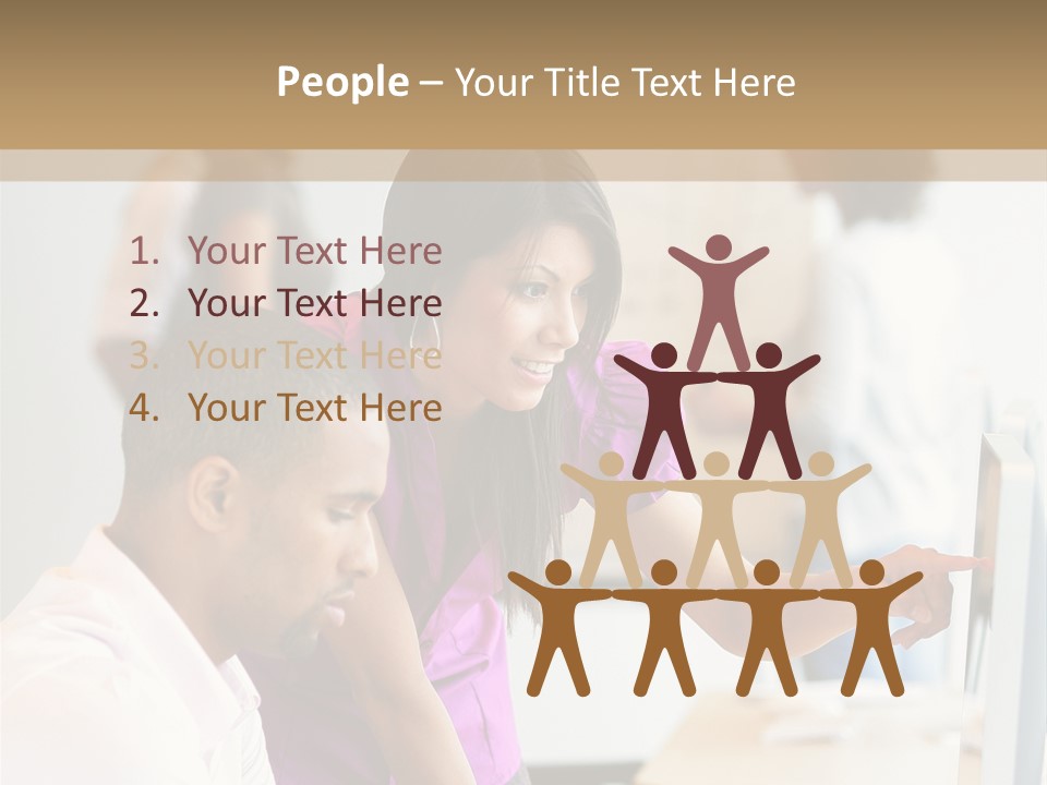 African Businesswoman Internship PowerPoint Template