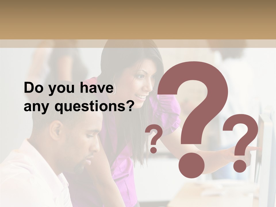 African Businesswoman Internship PowerPoint Template