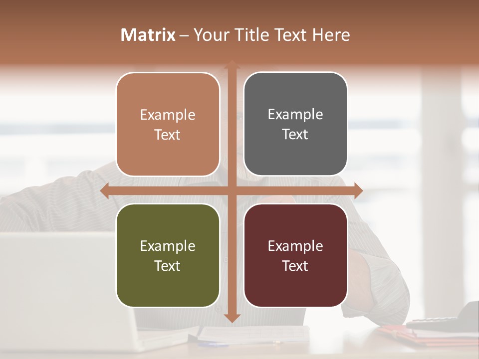 Business Working Portrait PowerPoint Template