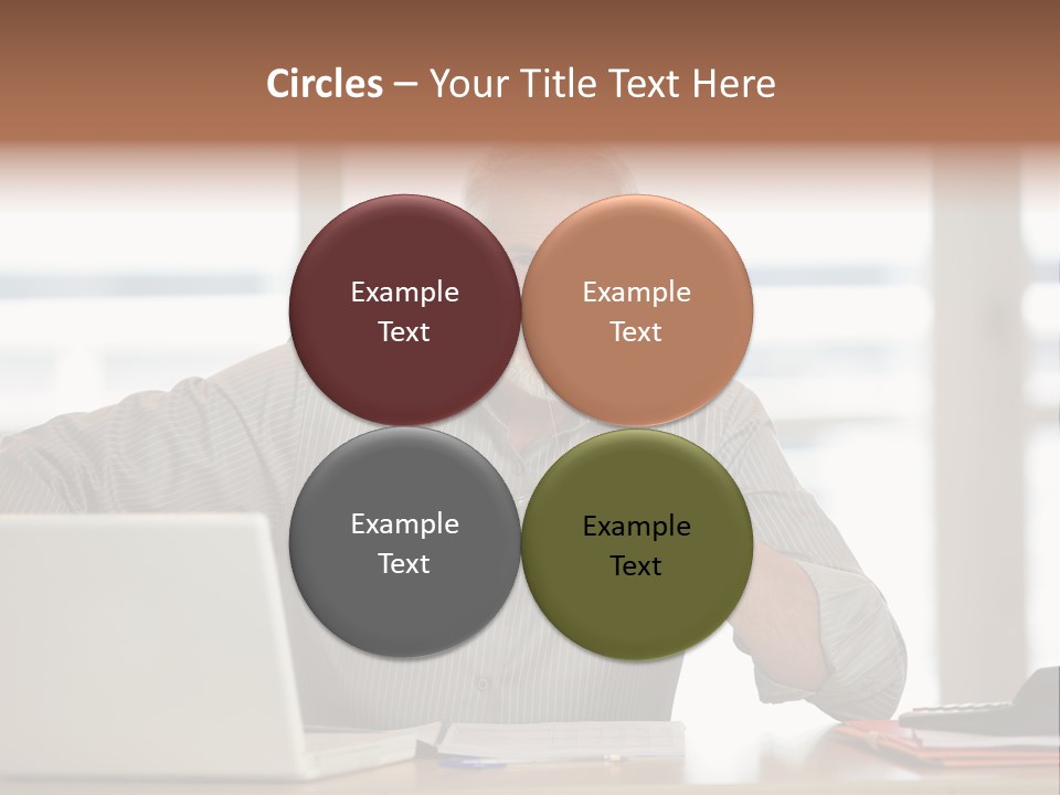 Business Working Portrait PowerPoint Template