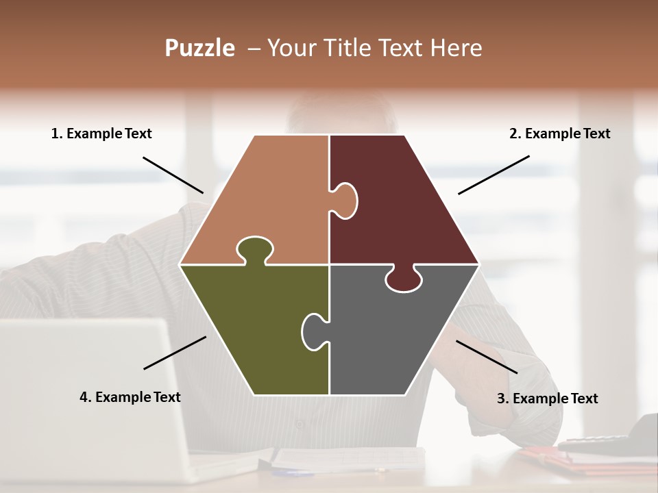 Business Working Portrait PowerPoint Template