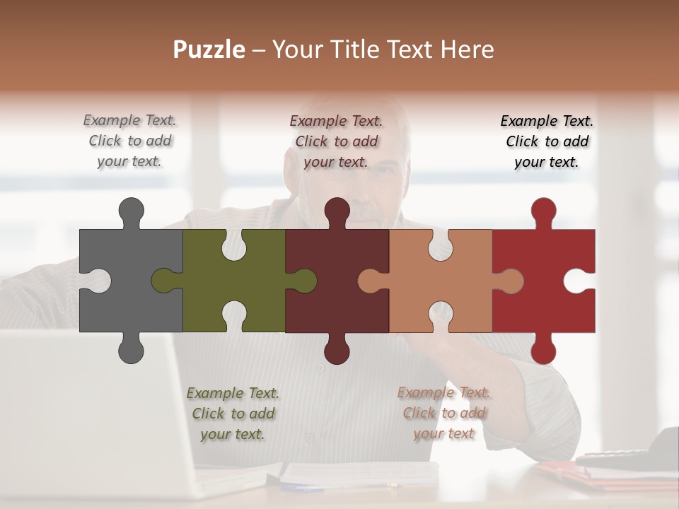 Business Working Portrait PowerPoint Template