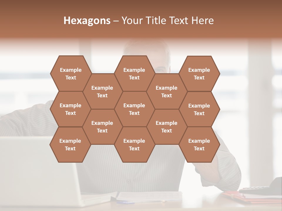 Business Working Portrait PowerPoint Template