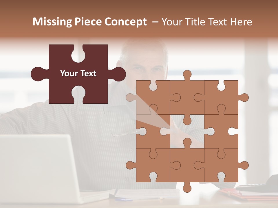 Business Working Portrait PowerPoint Template