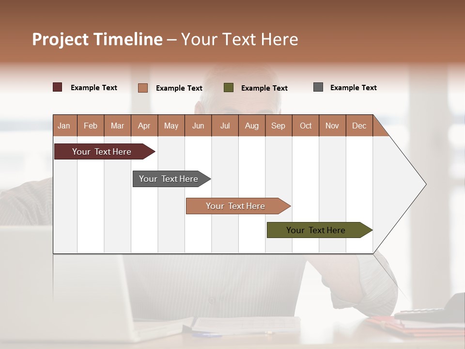 Business Working Portrait PowerPoint Template