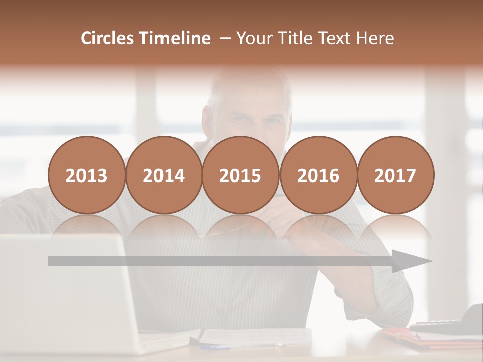 Business Working Portrait PowerPoint Template