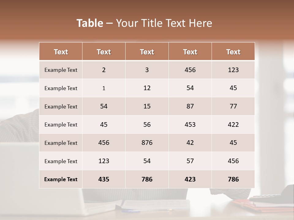 Business Working Portrait PowerPoint Template