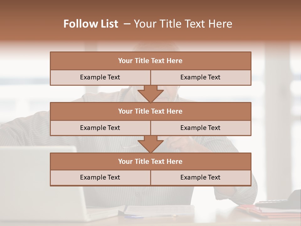 Business Working Portrait PowerPoint Template