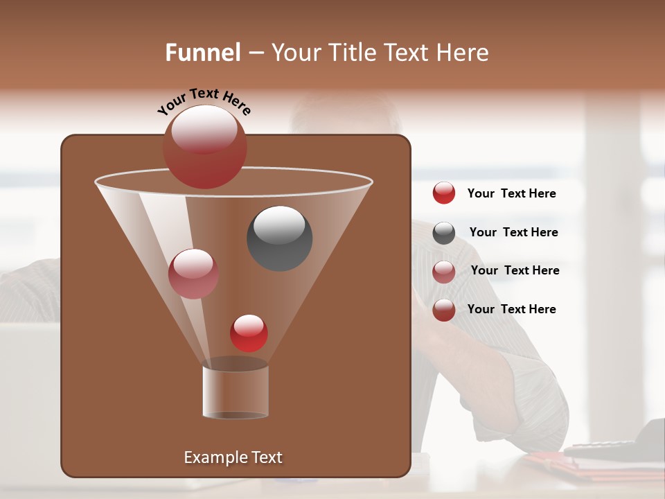 Business Working Portrait PowerPoint Template