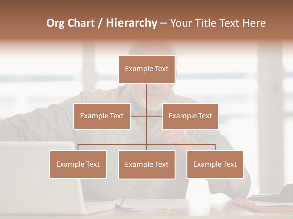 Business Working Portrait PowerPoint Template