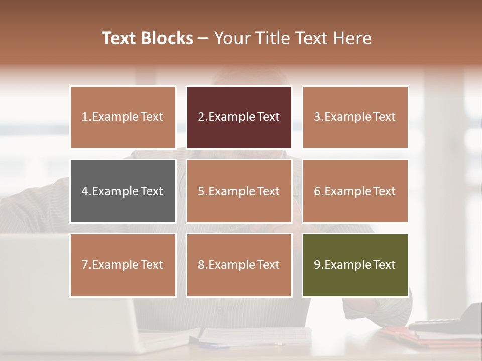 Business Working Portrait PowerPoint Template