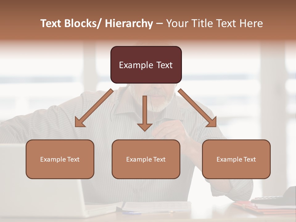 Business Working Portrait PowerPoint Template