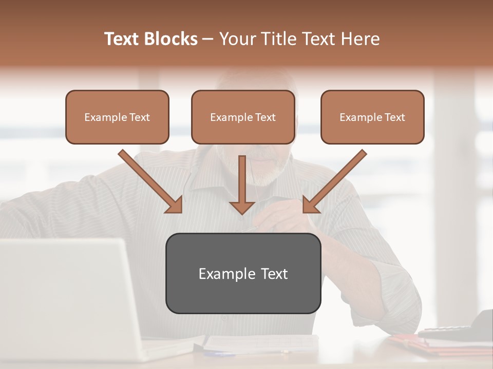 Business Working Portrait PowerPoint Template