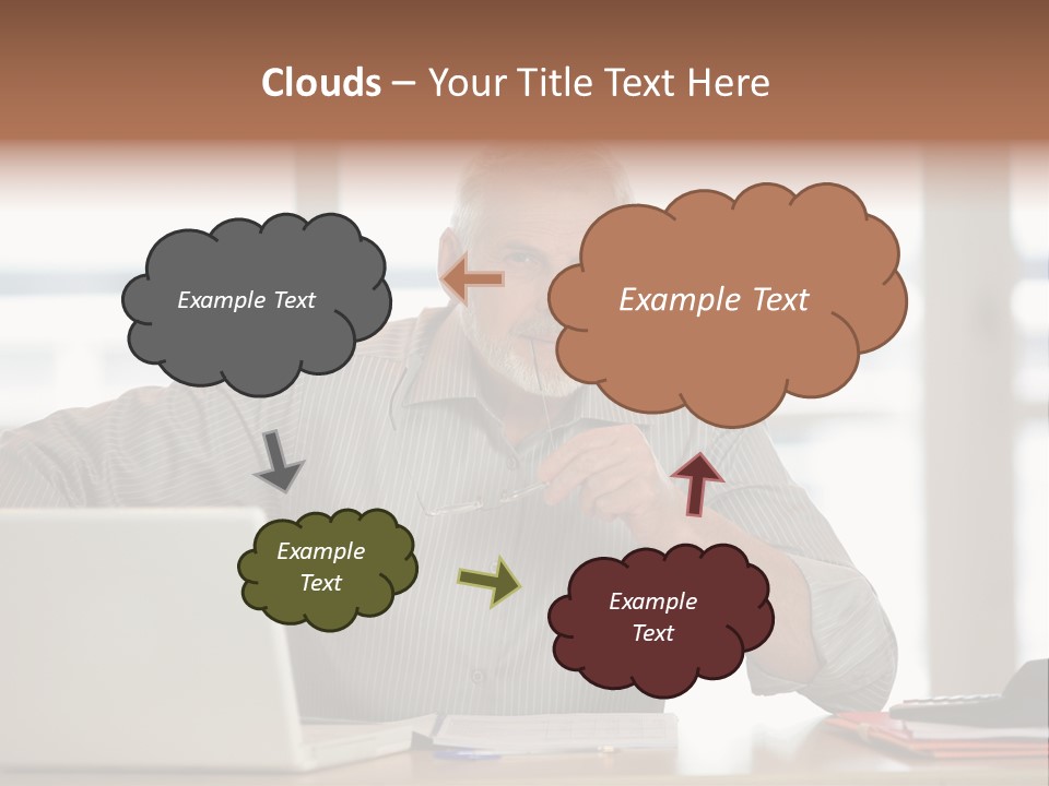 Business Working Portrait PowerPoint Template