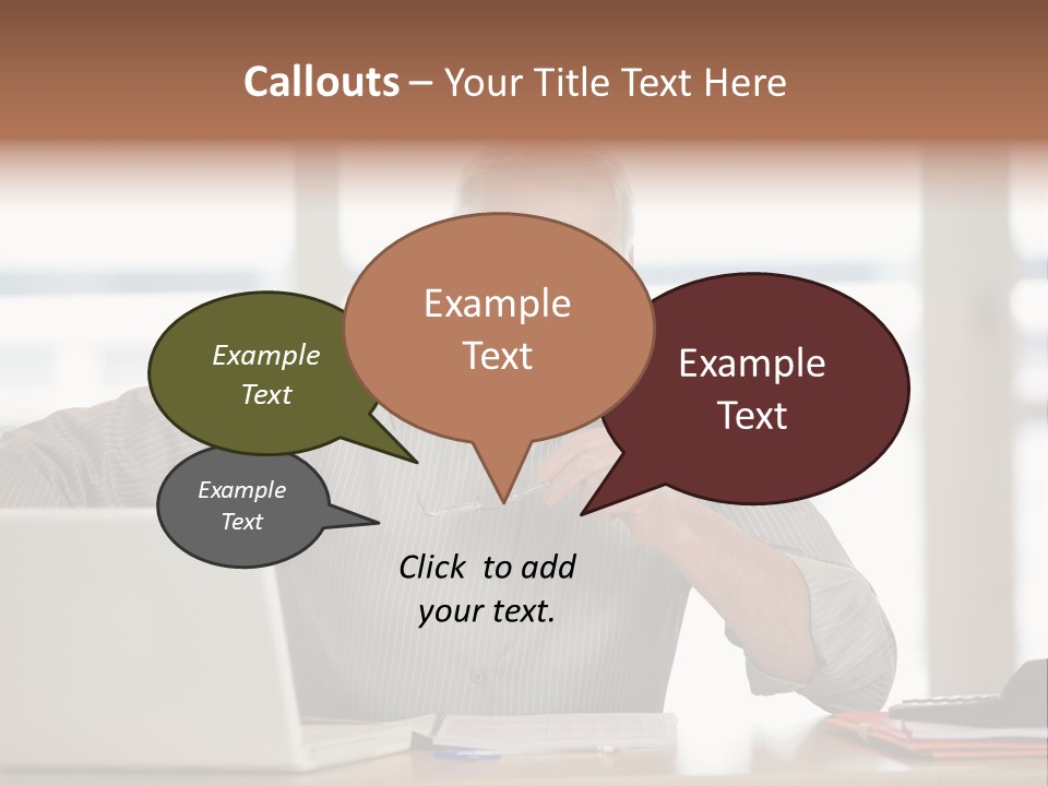 Business Working Portrait PowerPoint Template