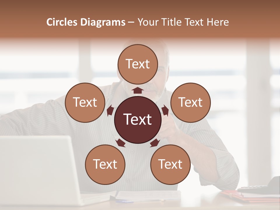 Business Working Portrait PowerPoint Template