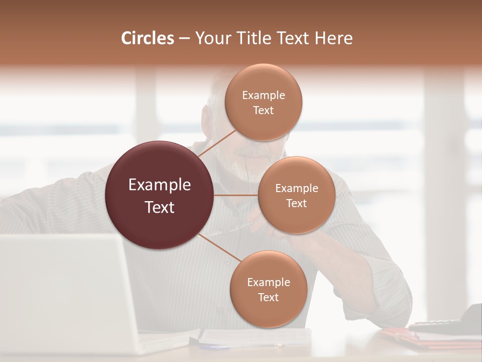 Business Working Portrait PowerPoint Template