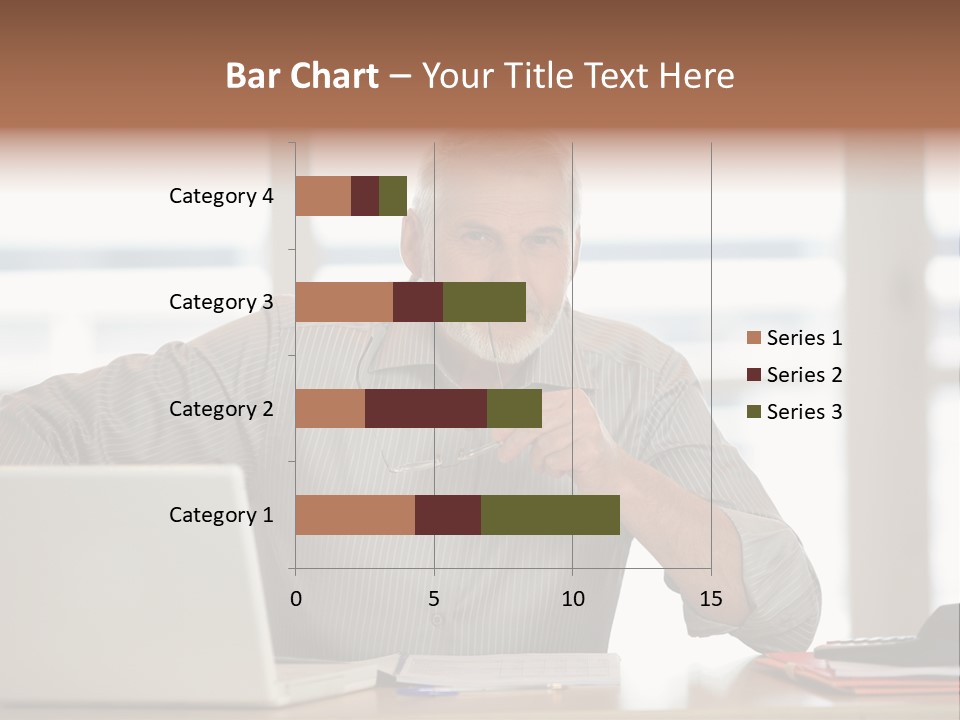 Business Working Portrait PowerPoint Template