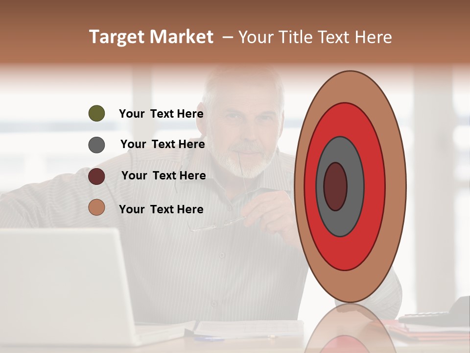 Business Working Portrait PowerPoint Template