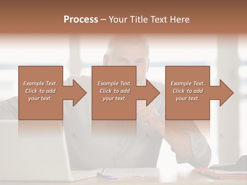 Business Working Portrait PowerPoint Template