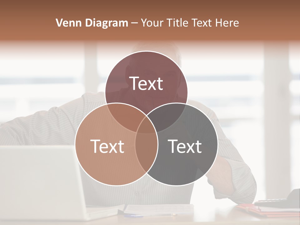 Business Working Portrait PowerPoint Template