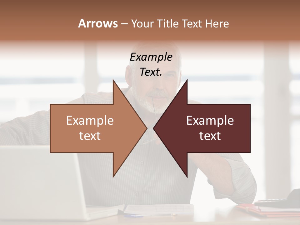 Business Working Portrait PowerPoint Template