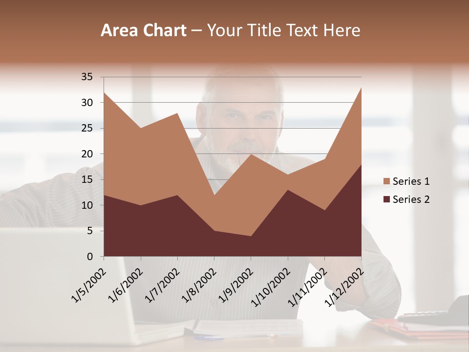Business Working Portrait PowerPoint Template