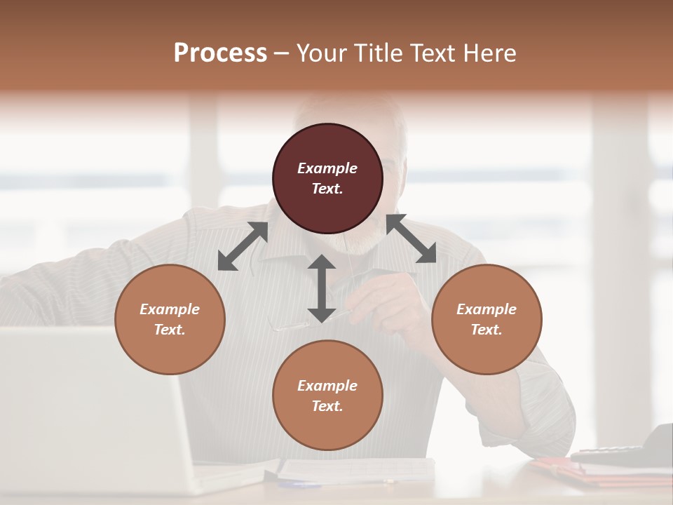 Business Working Portrait PowerPoint Template
