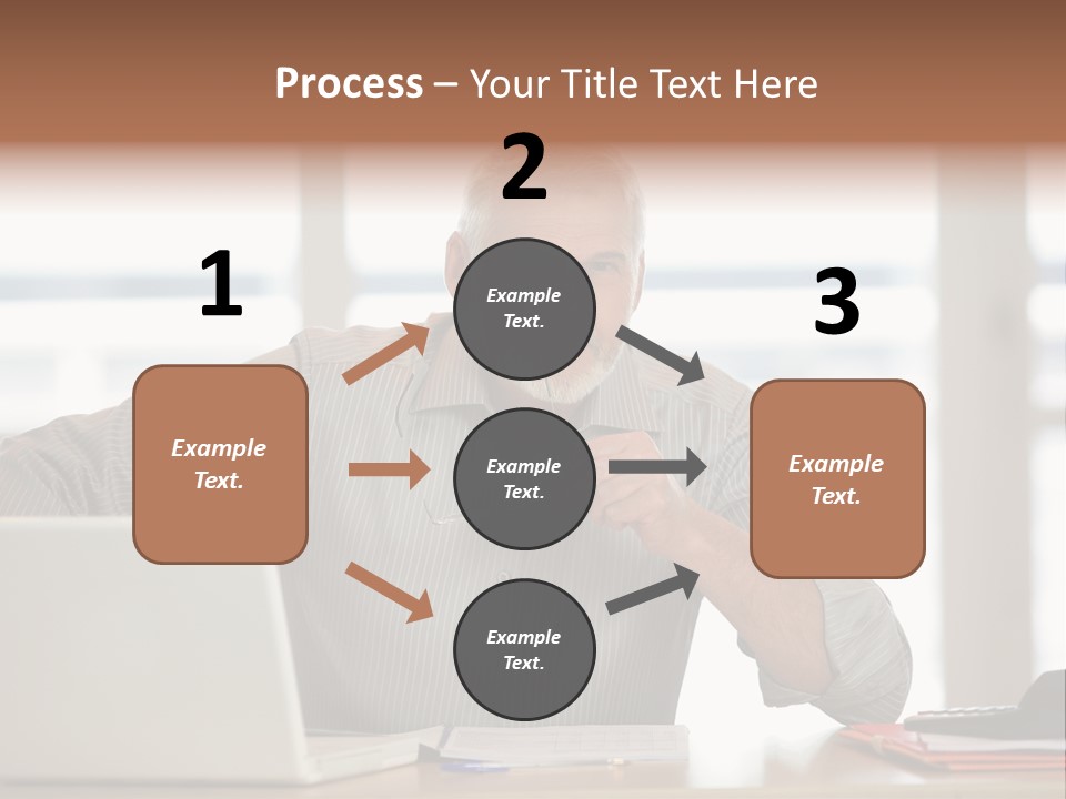Business Working Portrait PowerPoint Template