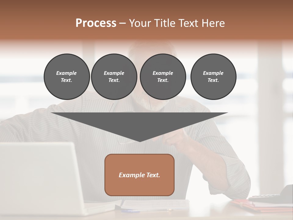 Business Working Portrait PowerPoint Template