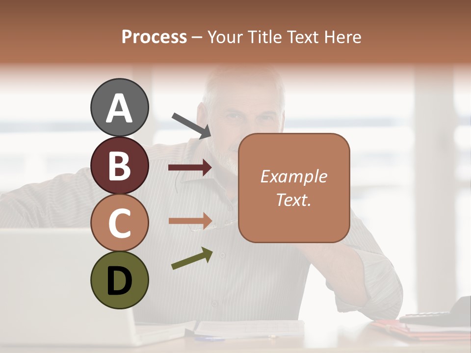 Business Working Portrait PowerPoint Template