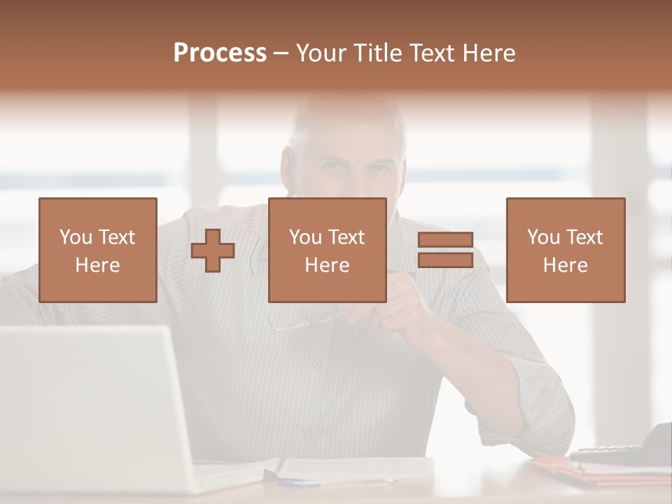 Business Working Portrait PowerPoint Template