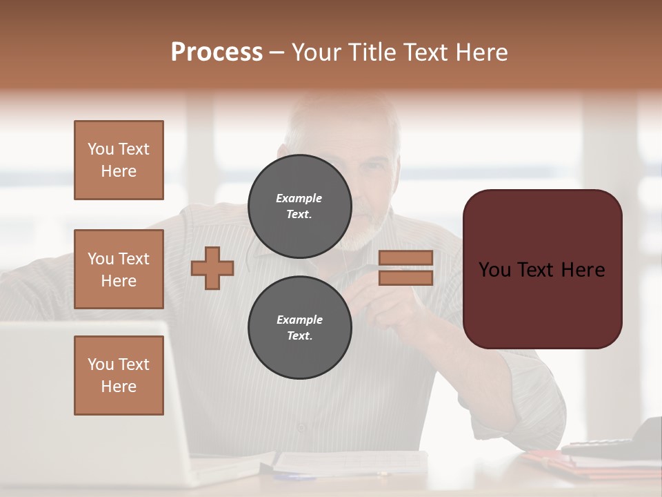 Business Working Portrait PowerPoint Template