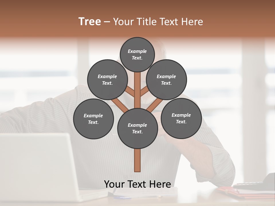 Business Working Portrait PowerPoint Template