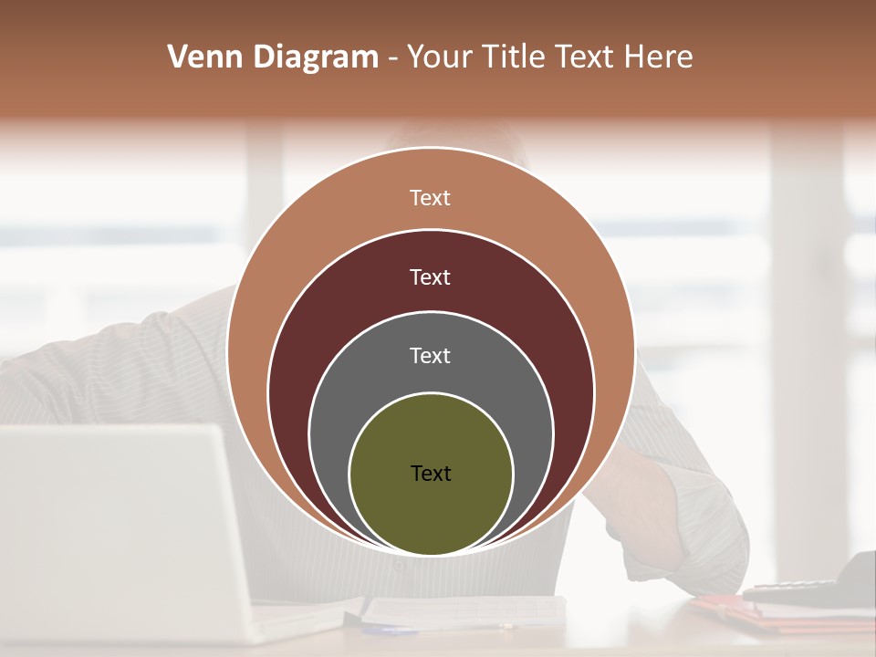 Business Working Portrait PowerPoint Template