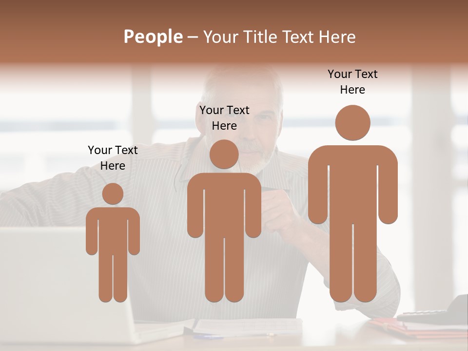 Business Working Portrait PowerPoint Template