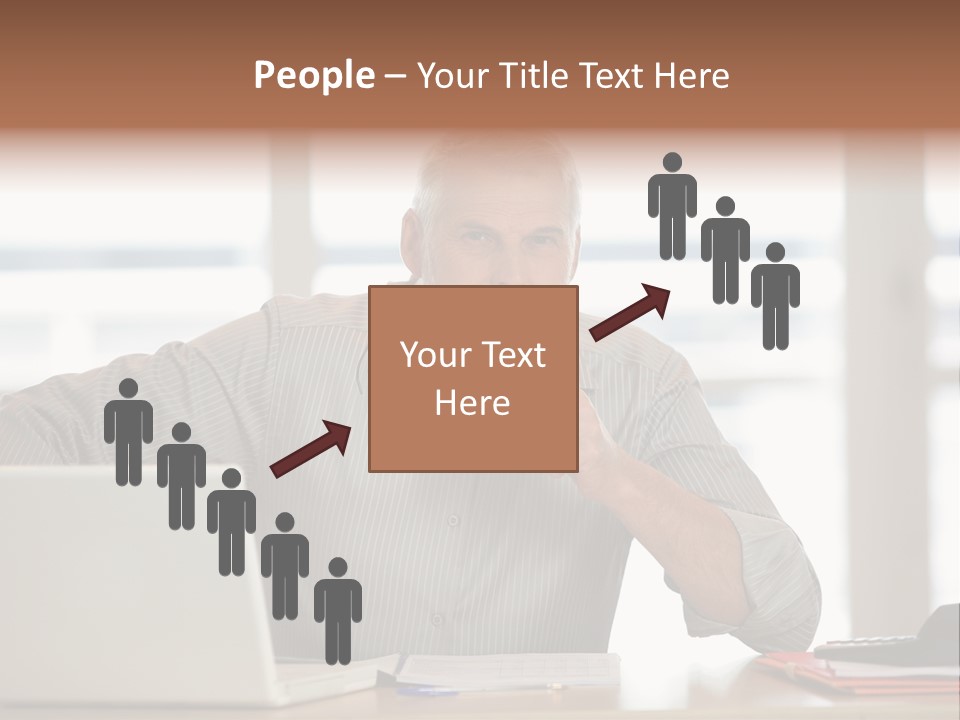 Business Working Portrait PowerPoint Template